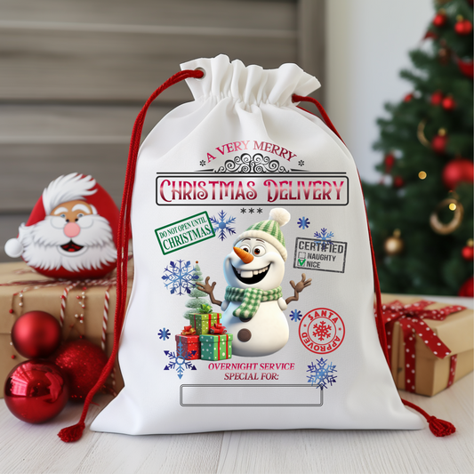 Santa Sack - Snowman