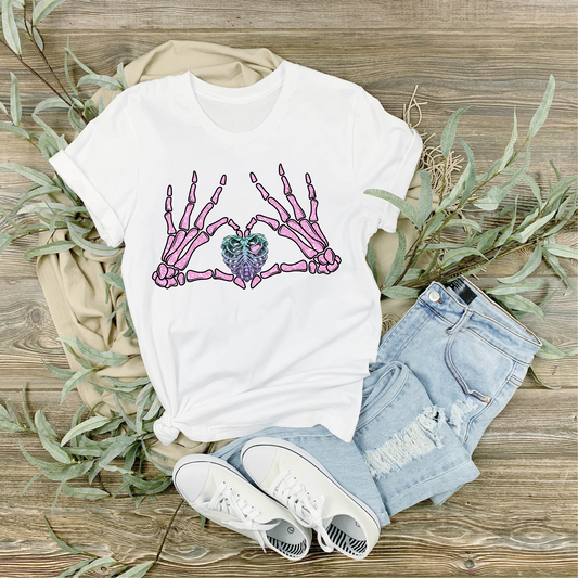 Skeleton Hand Heart
