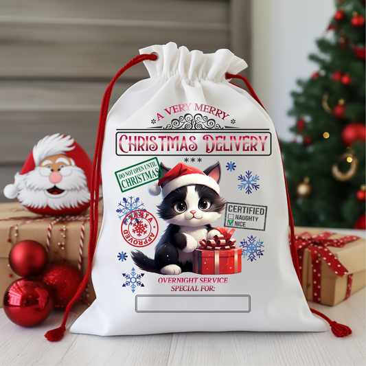 Santa Sack - Black Cat