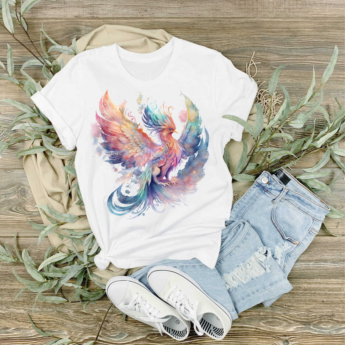 Watercolour Phoenix 001