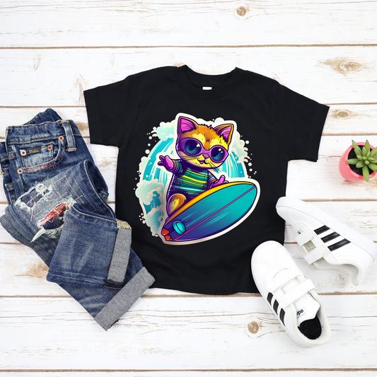 Surfing Cat 005