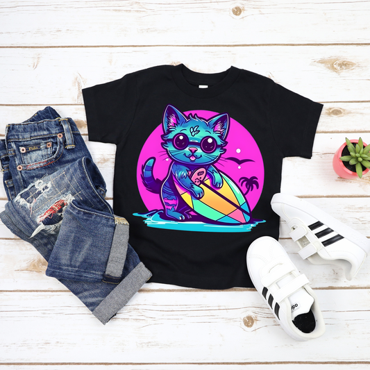 Surfing Cat 002