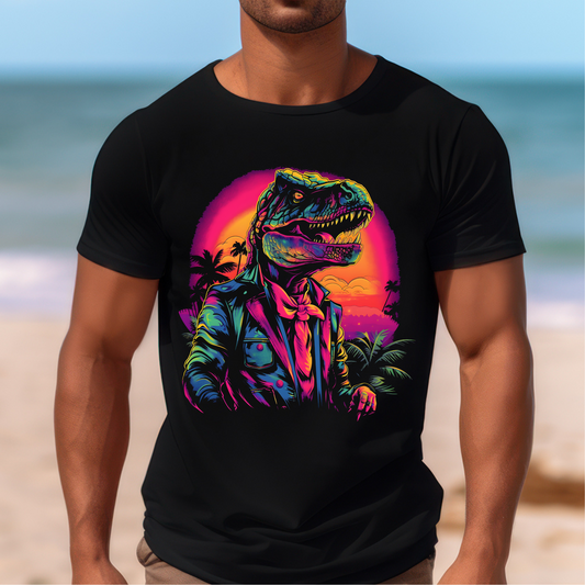 Synthwave Dinosaur 010