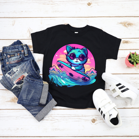 Surfing Cat 001