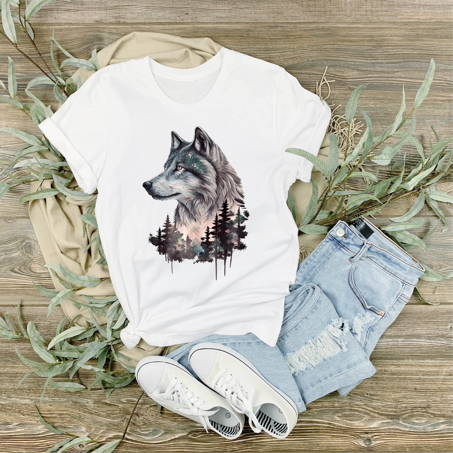 Watercolour Wolf 001