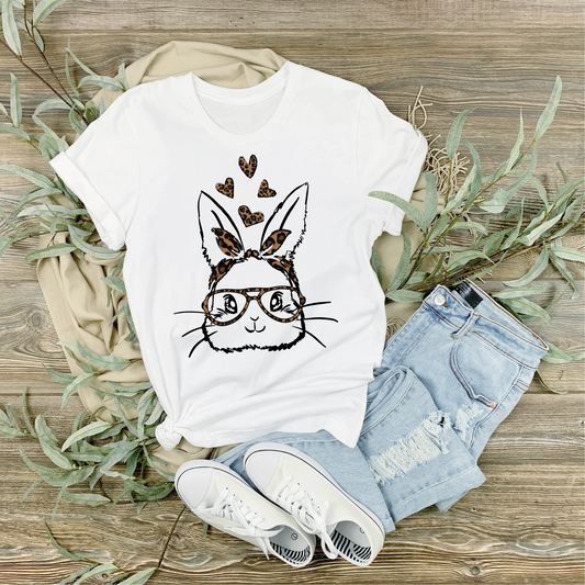 Bunny Leopard Hearts