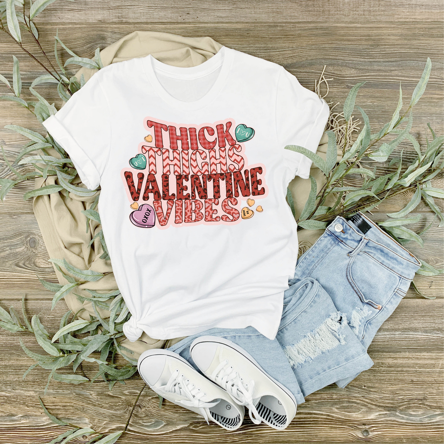 Thick Thighs Valentines Vibes