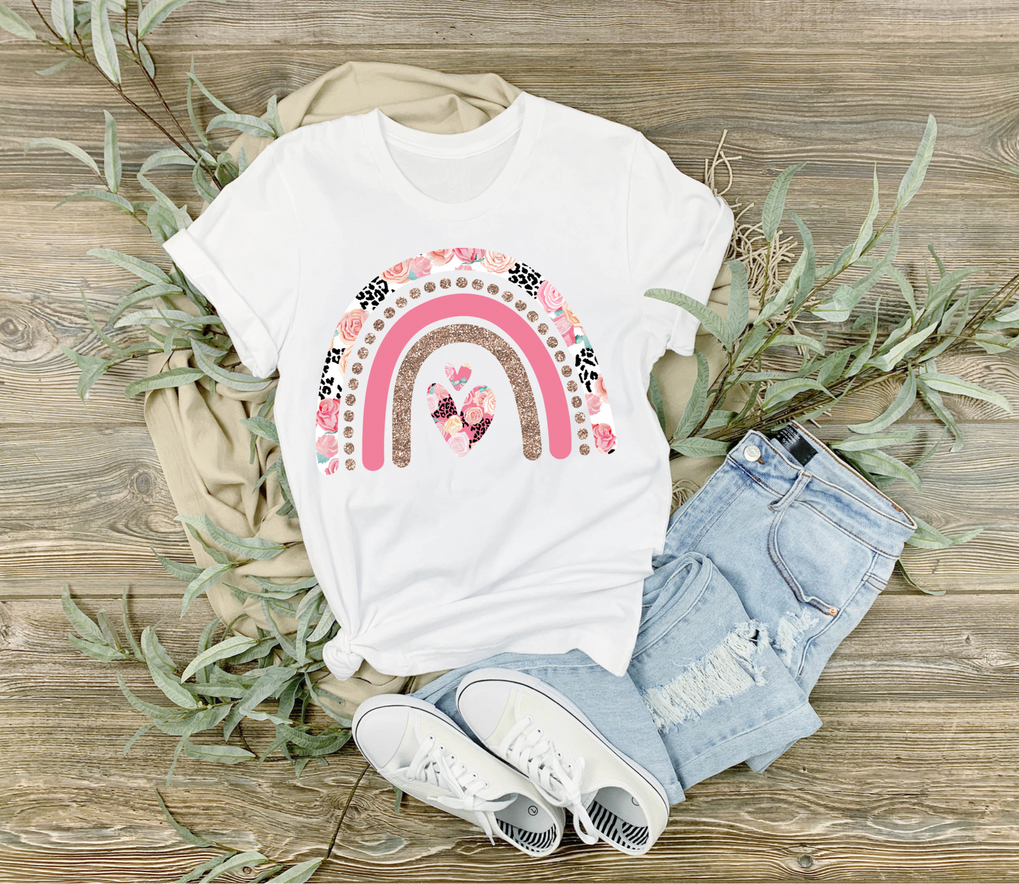 Pink & Floral Rainbow